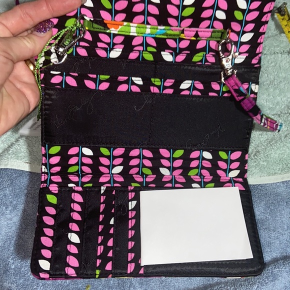 Nwt Vera Bradley va va bloom Strap Wallet crossbody - Picture 9 of 14